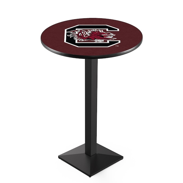42" Blk Wrinkle South Carolina Pub Table